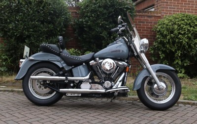 Image of Rare 98 Harley Davidson Evo Softail FLSTF Fatboy Very Clean MOT Lots of Extras Stunning